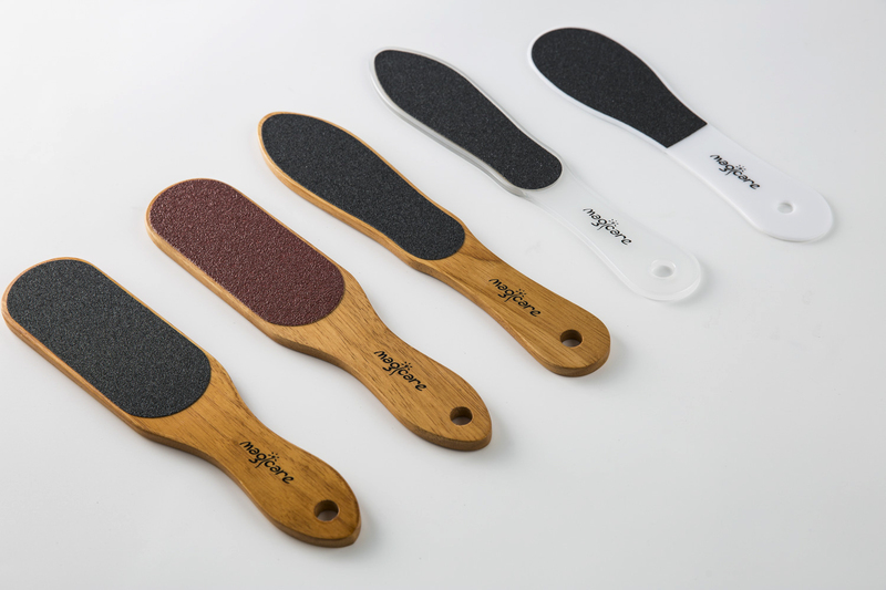 韩国原产magicare粗砂去死皮磨脚石搓脚板脚锉木柄1个装 黑色