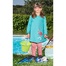 西班牙原产MoNiKaKo Kids 蓝色长袖v领连衣裙女童2-6岁 蓝色 5-6岁