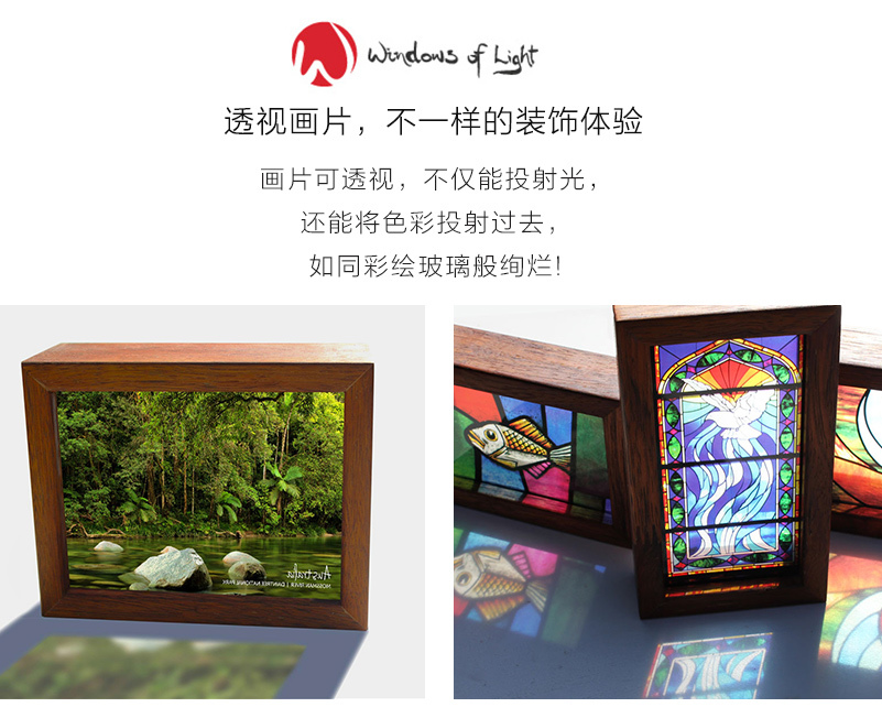 澳大利亚原产Windows of Light立体光影装饰画 国家公园 绿色 S