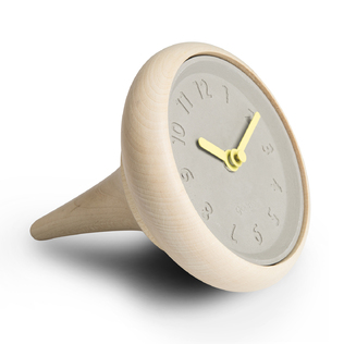 法国原产gone's 枫木矿物创意装饰书桌钟座钟1个装