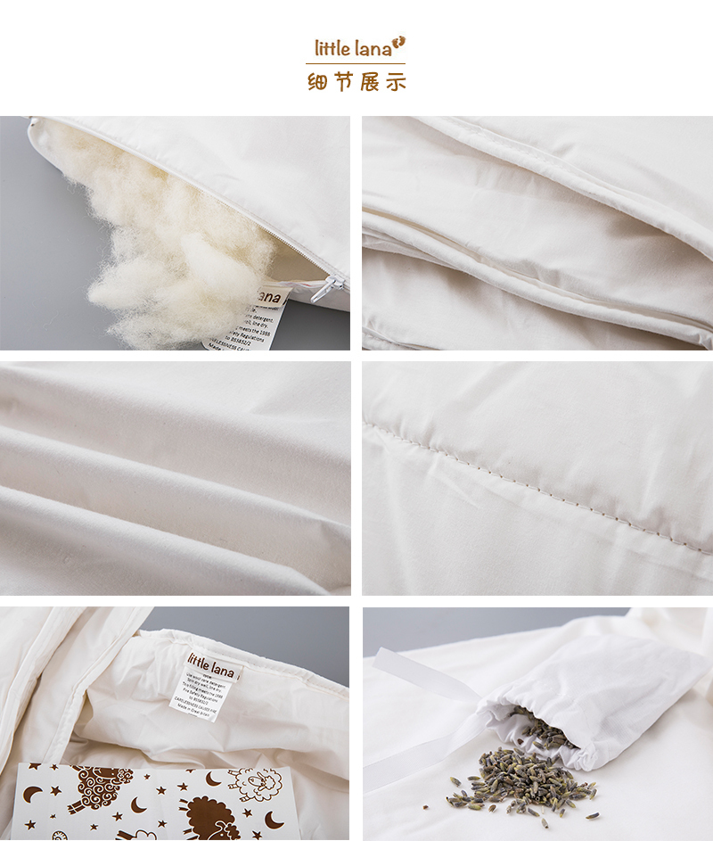 英国原产DEVON DUVETS儿童羊毛被棉被被芯轻便款300gsm 白色 100x135cm