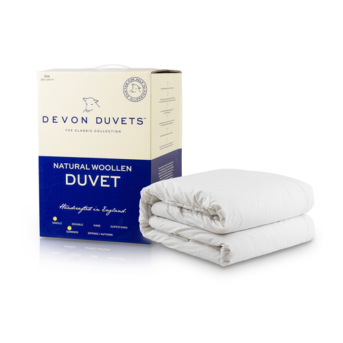 英国原产DEVON DUVETS羊毛被被子被芯轻便款300gsm 单人床150X200CM