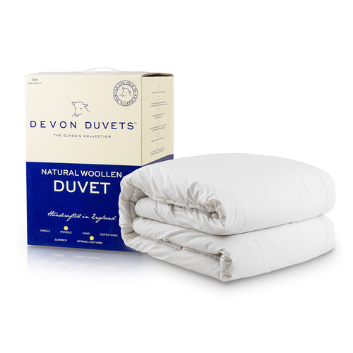 英国原产DEVON DUVETS羊毛冬被（600g每平方米） 白色 双人床（200 X 230cm）