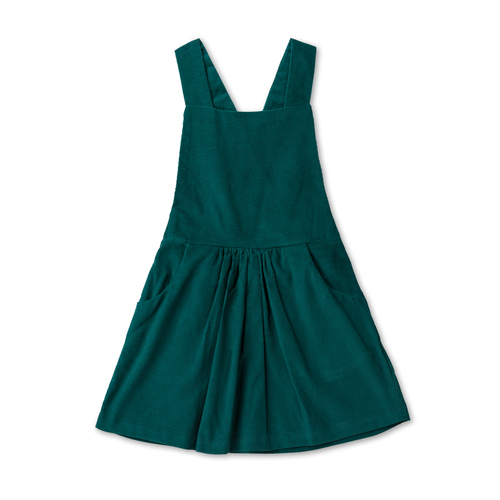 法国原产Minabulle棉质童裙背带裙儿童长裙 绿色 2岁