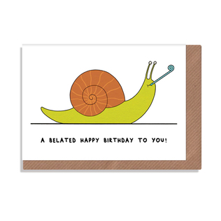 英国原产 ROBBIE PORTER创意明信片礼物贺卡迟到的生日祝福