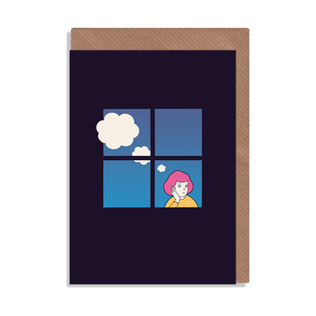 英国原产ROBBIE PORTER创意明信片礼物贺卡认真思考