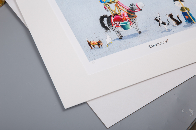 英国原产LouiseTateIllustration儿童彩色插画挂画午餐 彩色