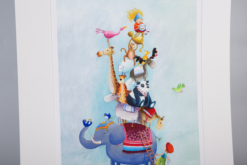 英国原产 Louise Tate Illustration儿童彩色装饰画挂画 彩色