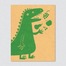 英国原产Lisa Jones Studio儿童启蒙学习卡片食草恐龙 灰色