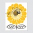 英国原产Lisa Jones Studio儿童启蒙认知学习卡片小蜜蜂 黄色