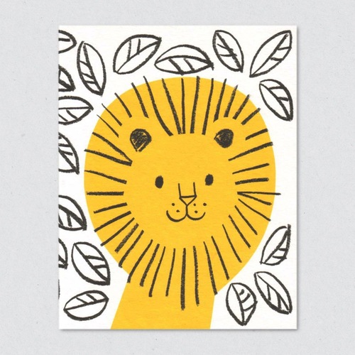 英国原产Lisa Jones Studio儿童启蒙学习卡片丛林狮子 黄色