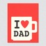英国原产Lisa Jones Studio儿童启蒙认知学习卡片Dad杯 红色