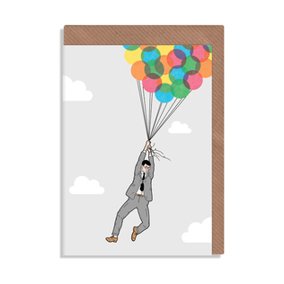 英国原产ROBBIE PORTER创意明信片礼物贺卡放飞气球
