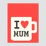 英国原产Lisa Jones Studio儿童启蒙认知学习卡片Mum杯 红色