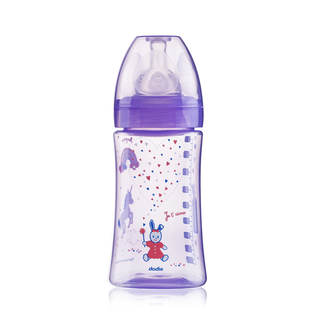 法国原产dodie Initiation宽口婴儿奶瓶270ml含中号奶嘴