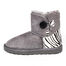 澳洲SHEARERS短筒单扣花纹靴舒适保暖雪地靴短款 灰色斑马纹 4码（36）