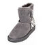 澳洲SHEARERS短筒单扣花纹靴舒适保暖雪地靴短款 灰色斑马纹 4码（36）