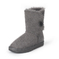 澳洲SHEARERS中筒单扣靴舒适保暖雪地靴 深灰 5码（37）