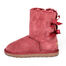 澳洲SHEARERS后蝴蝶结中筒靴舒适保暖雪地靴 酒红 4码（36）