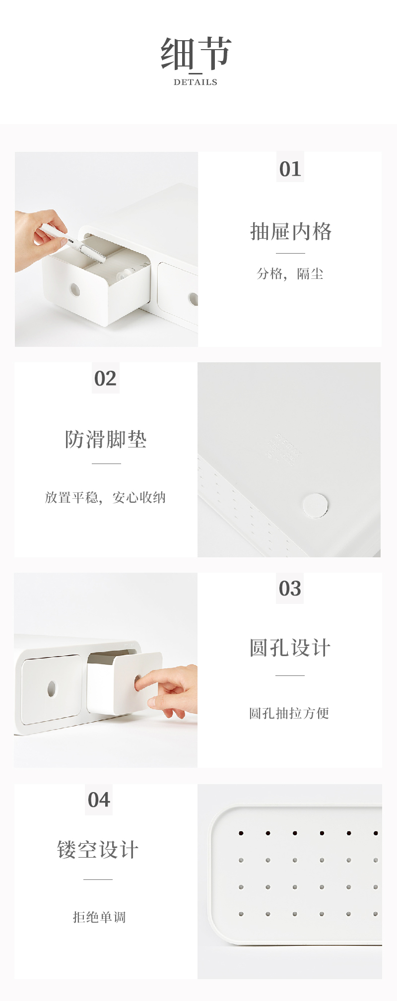 韩国SYSMAX OLIO系列机器人奥力多功能收纳盒置物盒储物盒 石墨黑