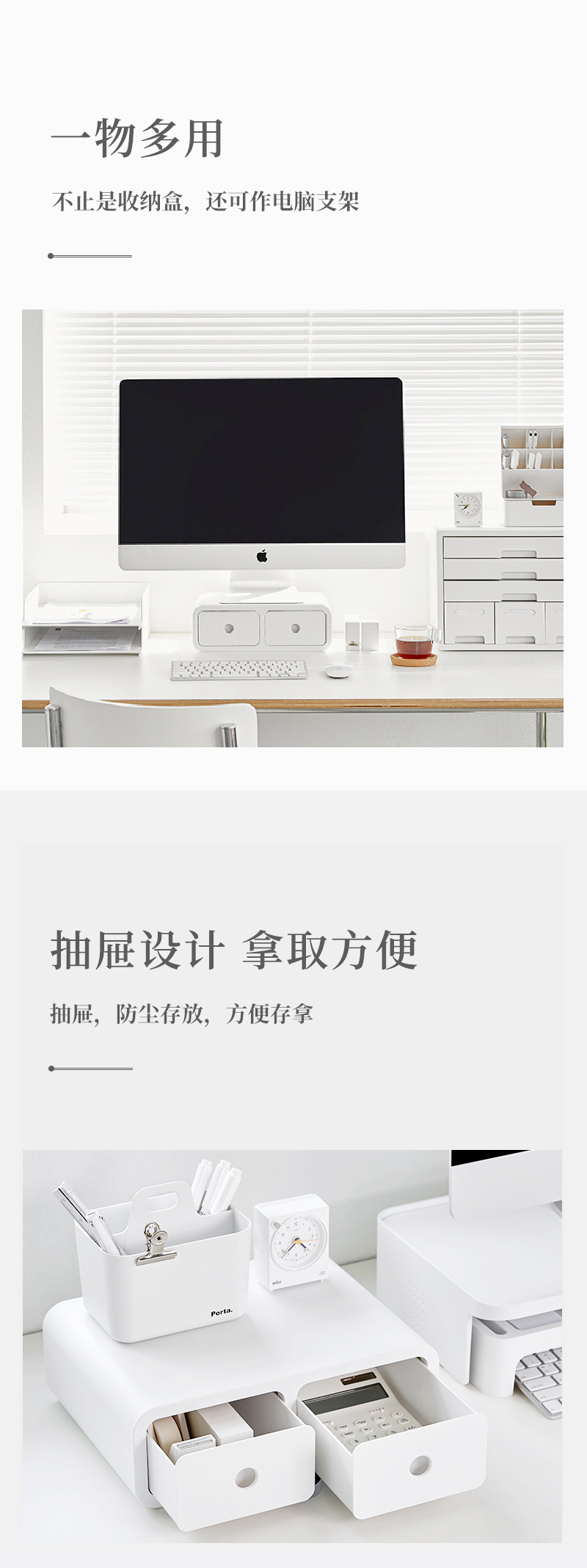 韩国SYSMAX OLIO系列机器人奥力多功能收纳盒置物盒储物盒 石墨黑