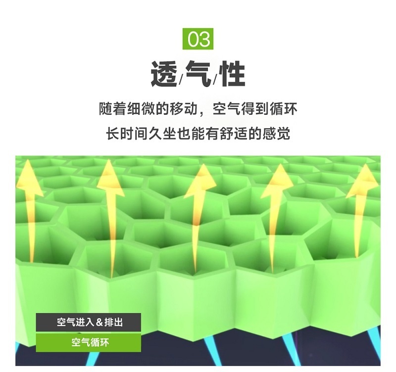 韩国BALANCEON 百安舒凝胶蜂窝坐垫  FIT L 棕色 L