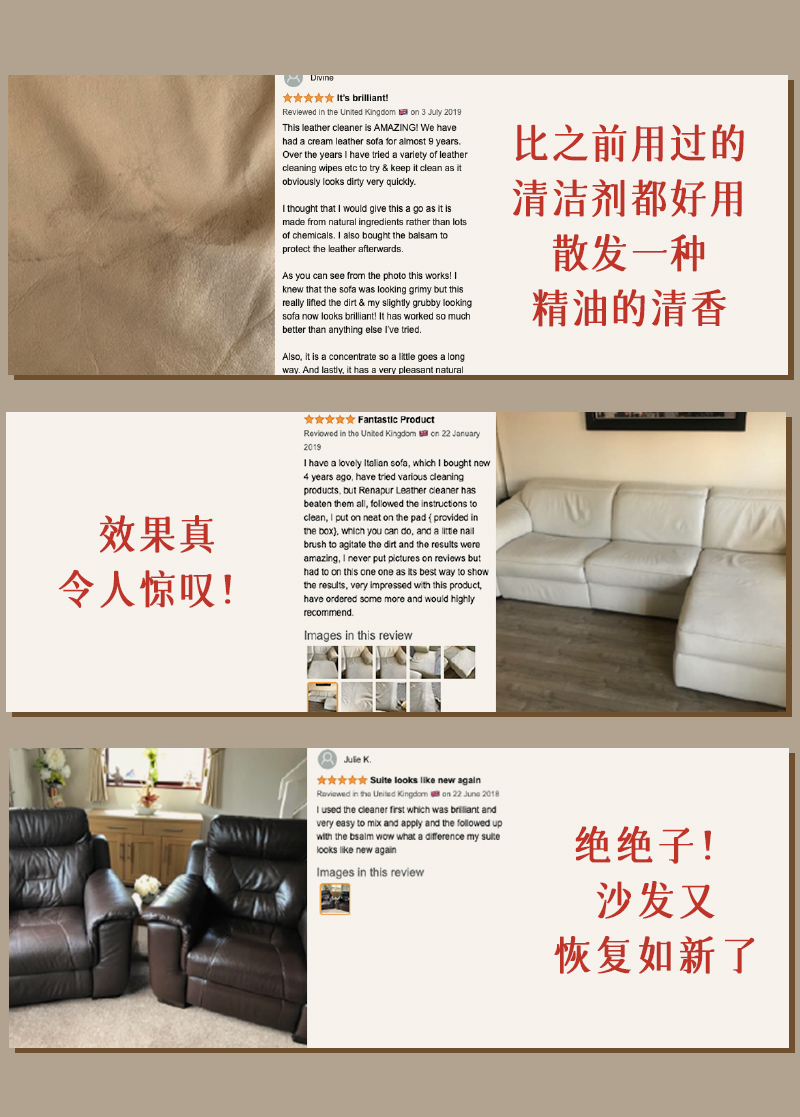 英国Renapur-皮具清洁喷雾（非浓缩）250ml 白色