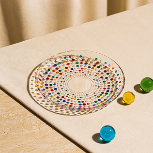 意大利原产ZECCHIN银河系列彩色波点碟子水果盘甜品点心盘