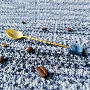 日本原产elfin亚克力几何系列餐勺餐叉搅拌棒