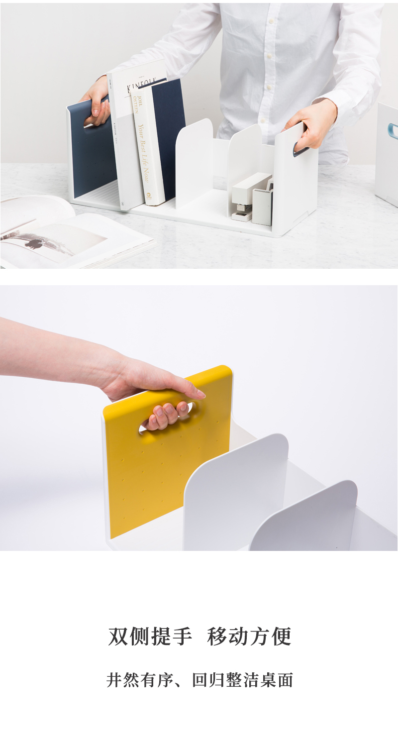 韩国原产SYSMAX摩登Roomax系列四栏书立书架 灰蓝