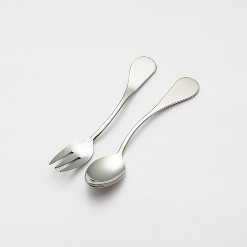 日本elfin联结心系列叉勺2件套餐叉餐勺 叉勺套装