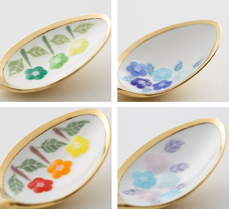 日本原产elfin景泰蓝餐具系列餐勺勺子咖啡勺点心勺10.4cm 自然