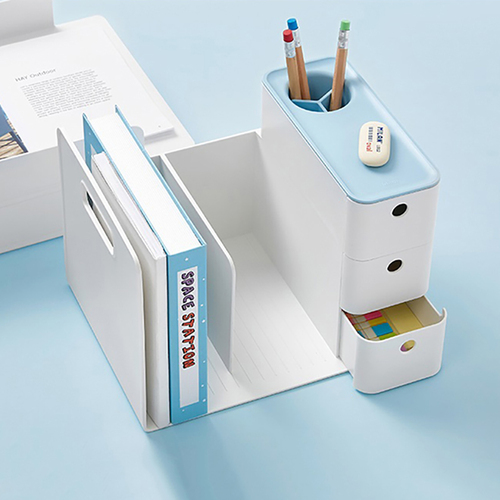 韩国sysmaxcomborack系列多功能书立抽屉书立蓝色l