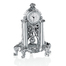 意大利原产LINEA ARGENTI镀银钟表时钟座钟 古典天柱款 银色