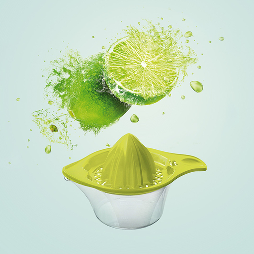 瑞士原产Rotho柠檬橙子榨汁器手动榨汁器 绿色