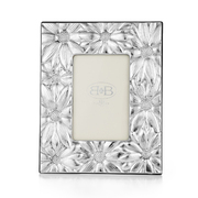 意大利原产B&B银手工相框摆台裱画框雏菊花纹