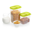 瑞士原产Rotho阳光系列食品保鲜盒储存盒保鲜盒 绿色