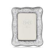 意大利原产B&B银手工相框摆台裱画框植物装饰纹样