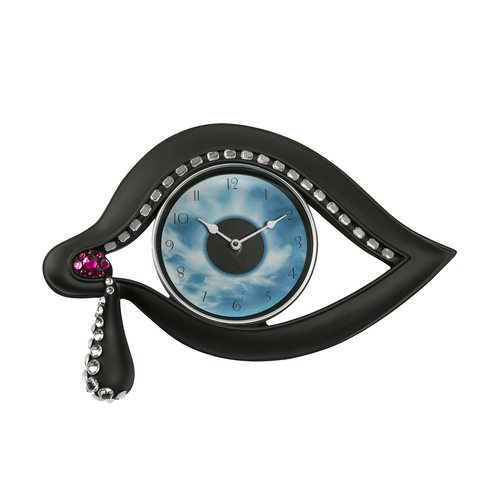 意大利原产antartidee创意简约挂钟时钟装饰钟表时光之眼 黑色