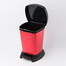 瑞士原产Rotho居家踏板垃圾箱垃圾桶垃圾篓 红色