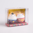 日本原产Ishikawa 美浓和纸纸质玩偶摆件球球夫妇 混色