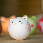 日本原产Ishikawa 美浓和纸纸质玩偶摆件 小猫咪