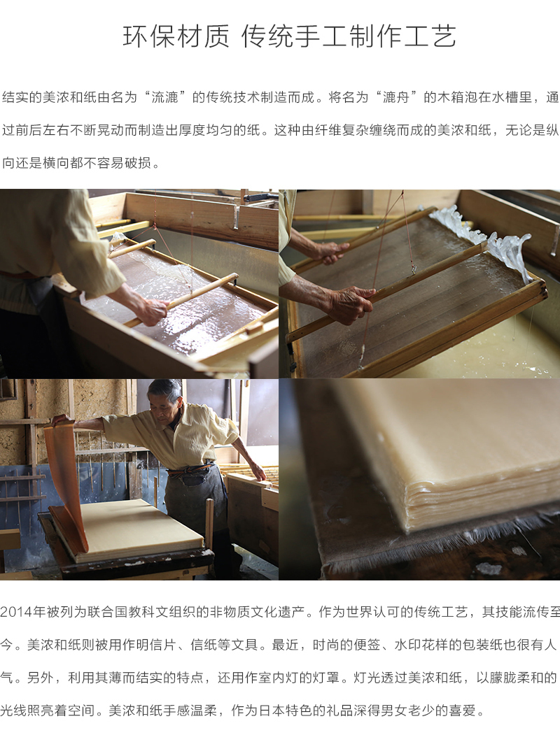 日本原产Ishikawa 美浓和纸 纸质人形撑伞祖父母玩偶摆件 多色随机