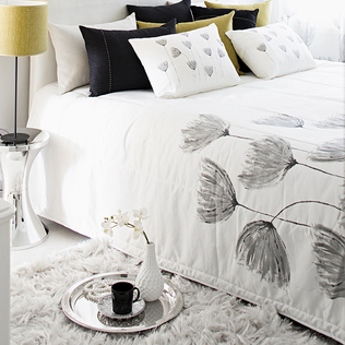 芬兰原产Lennol 秘语 灰色床单床罩