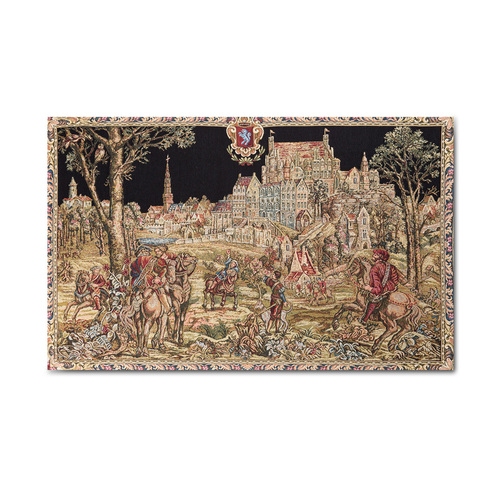 比利时原产GK-ART提花编织挂毯地毯“马克西米利安的狩猎” 图案