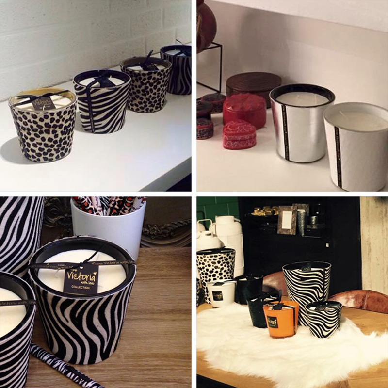 比利时原产Victoria with love时尚玻璃香薰蜡烛 混合香 白色 S