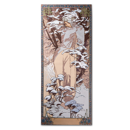 比利时原产GK-ART 提花编织挂毯地毯“冬天-克里姆特” 图案