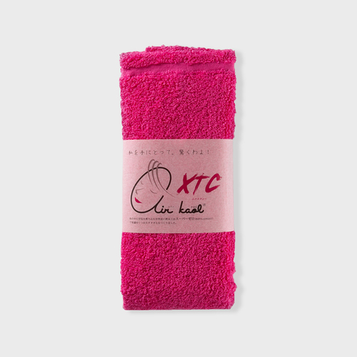 日本原产Air kaol吸水性强加厚毛巾面巾洗脸巾XTC特粗支 玫红