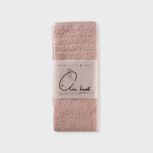 日本原产Air kaol吸水性强毛巾面巾洗脸巾母婴系列 桃红色