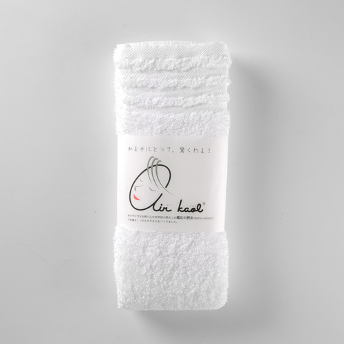 日本原产Air kaol吸水性强毛巾面巾洗脸巾20s父子系列 白色